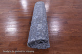 Grey Contemporary Handmade Wool & Silk Rug - 10' 0" X 14' 1" - Golden Nile