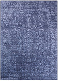 Grey Contemporary Handmade Wool & Silk Rug - 10' 0" X 14' 1" - Golden Nile