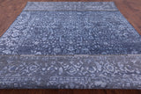 Grey Contemporary Handmade Wool & Silk Rug - 10' 0" X 14' 1" - Golden Nile