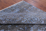 Grey Modern Hand Knotted Wool & Silk Rug - 8' 1" X 9' 10" - Golden Nile