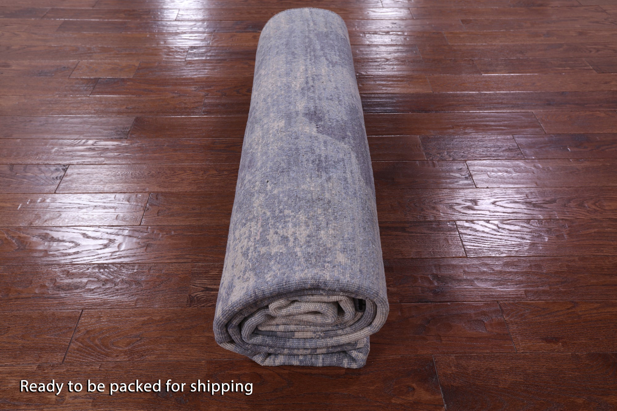 Abstract Contemporary Hand Knotted Wool & Silk Rug - 7' 11" X 10' 2" - Golden Nile