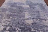 Abstract Contemporary Hand Knotted Wool & Silk Rug - 7' 11" X 10' 2" - Golden Nile