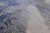 Contemporary Hand Knotted Wool & Silk Rug - 7' 11" X 10' 1" - Golden Nile