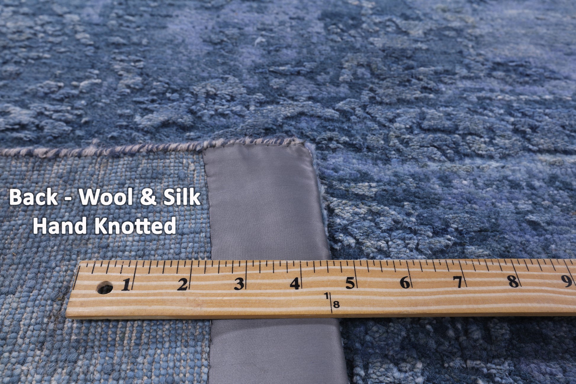 Contemporary Hand Knotted Wool & Silk Rug - 7' 11" X 10' 1" - Golden Nile