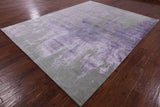 Modern Hand Knotted Wool & Silk Rug - 7' 11" X 10' 3" - Golden Nile