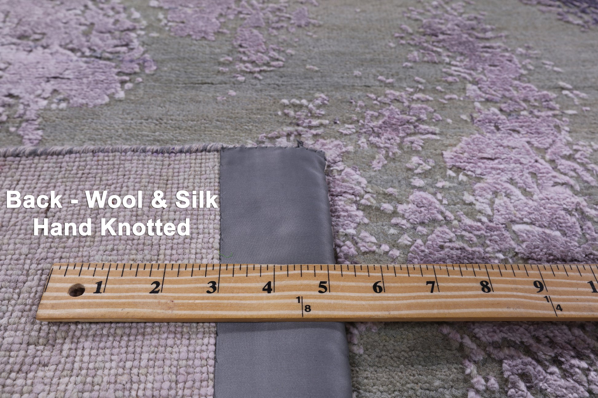 Modern Hand Knotted Wool & Silk Rug - 7' 11" X 10' 3" - Golden Nile
