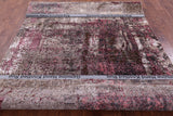 Abstract Modern Handmade Wool & Silk Rug - 6' 0" X 9' 1" - Golden Nile