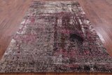Abstract Modern Handmade Wool & Silk Rug - 6' 0" X 9' 1" - Golden Nile