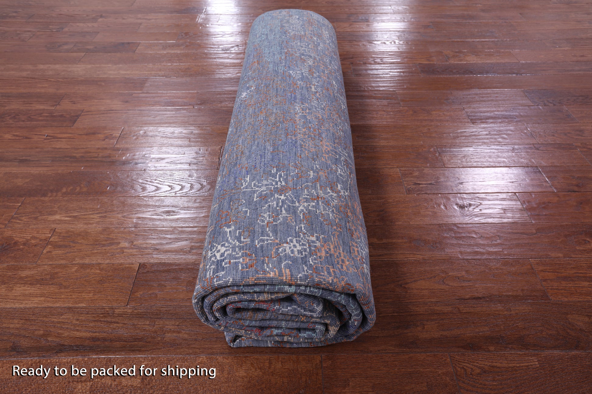 Modern Hand Knotted Wool & Silk Rug - 8' 10" X 12' 6" - Golden Nile