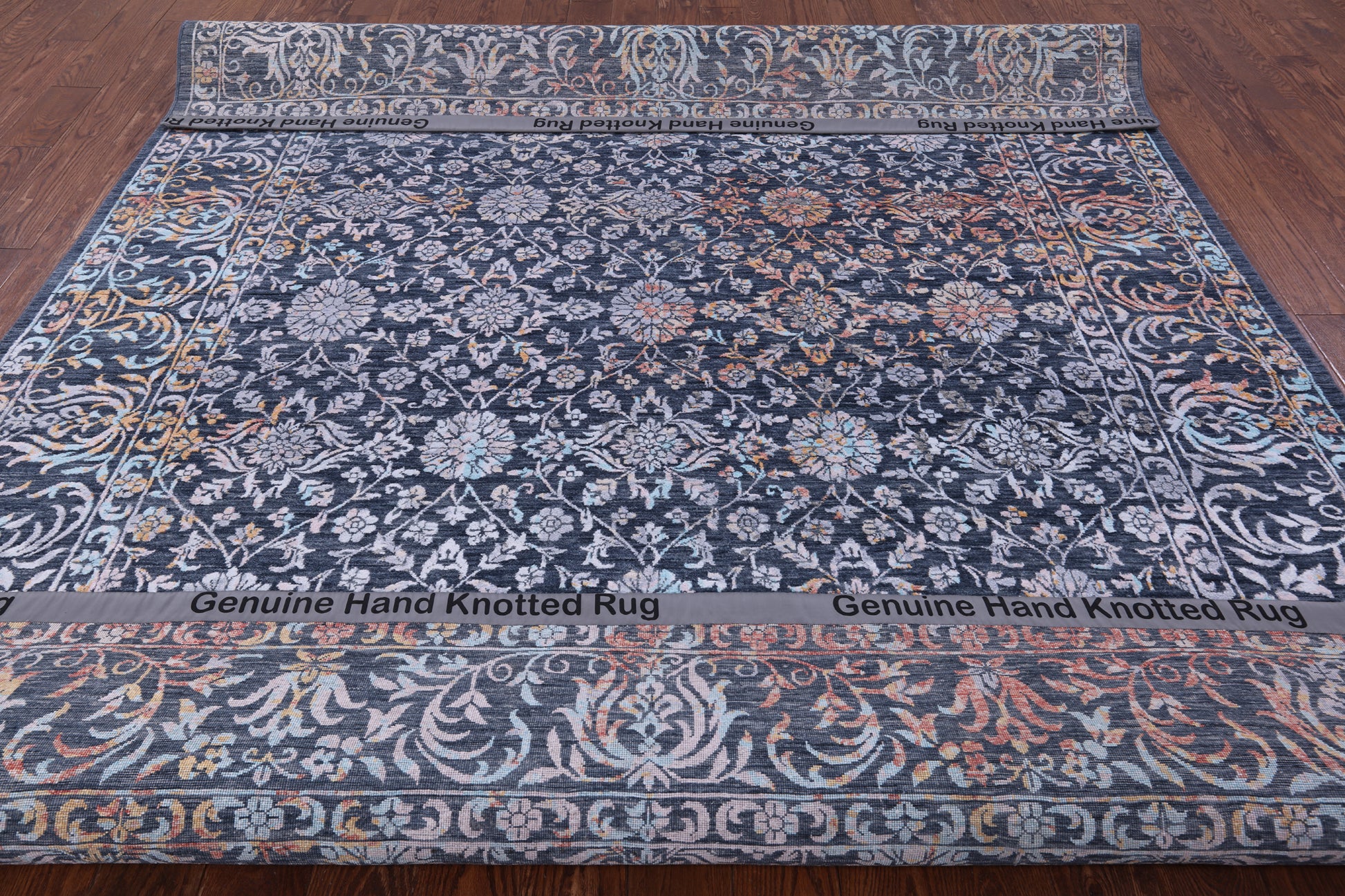 Modern Handmade Wool & Silk Rug - 8' 0" X 10' 0" - Golden Nile