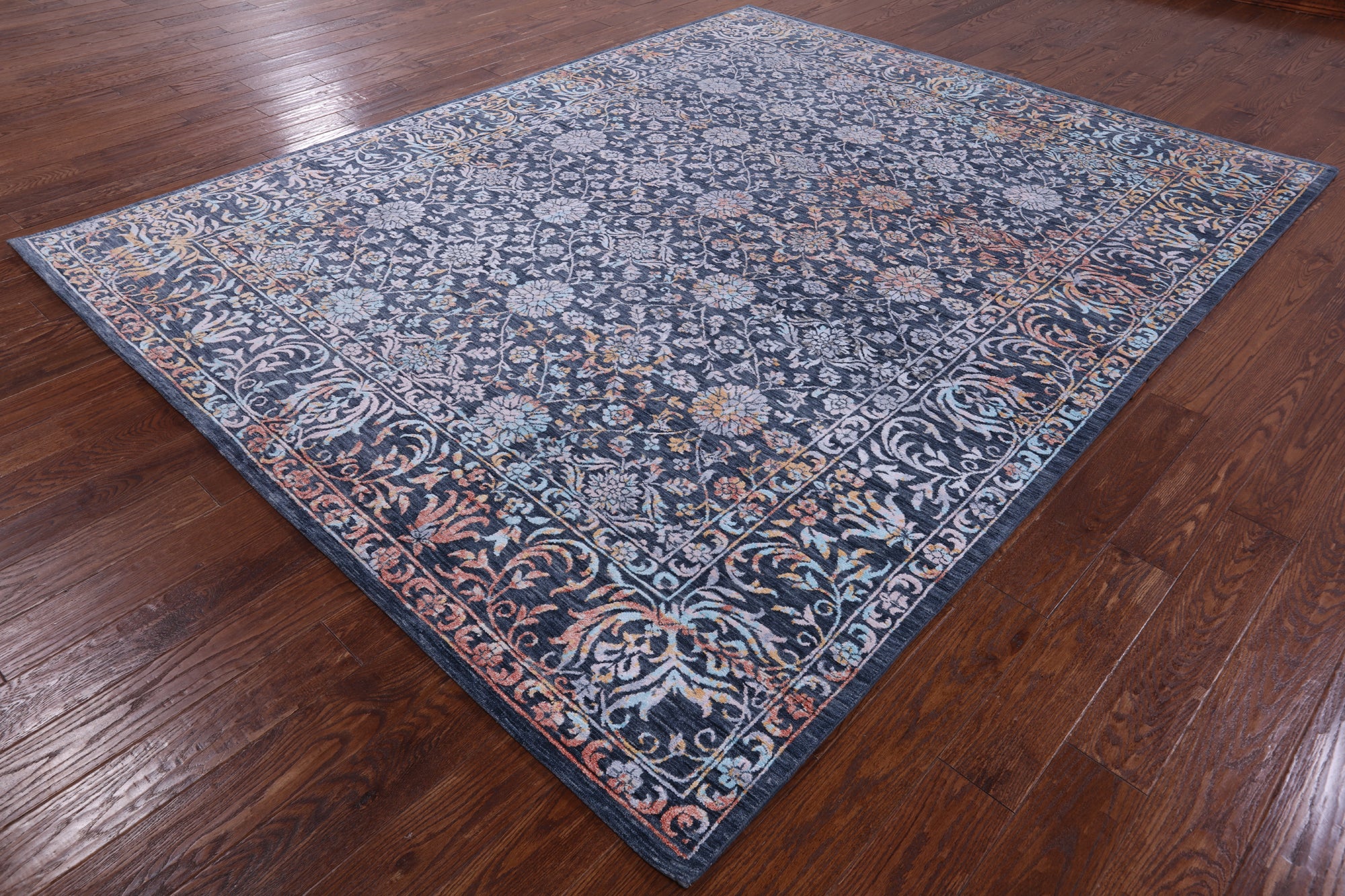 Modern Handmade Wool & Silk Rug - 8' 0" X 10' 0" - Golden Nile