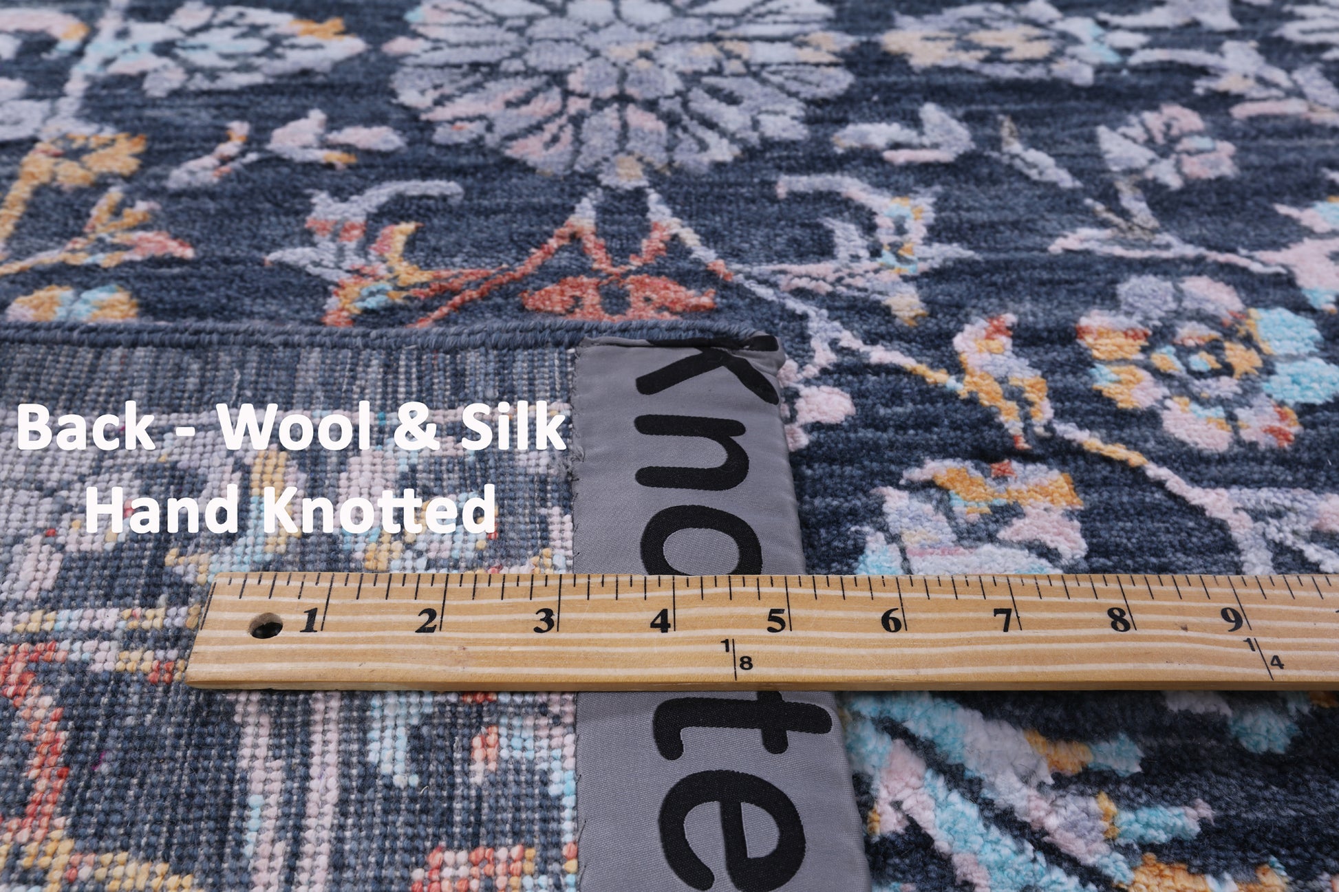 Modern Handmade Wool & Silk Rug - 8' 0" X 10' 0" - Golden Nile