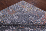 Grey Modern Hand Knotted Wool & Silk Rug - 8' 11" X 11' 11" - Golden Nile