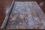 Contemporary Hand Knotted Wool & Silk Rug - 8' 0" X 10' 2" - Golden Nile