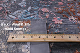 Contemporary Hand Knotted Wool & Silk Rug - 8' 0" X 10' 2" - Golden Nile