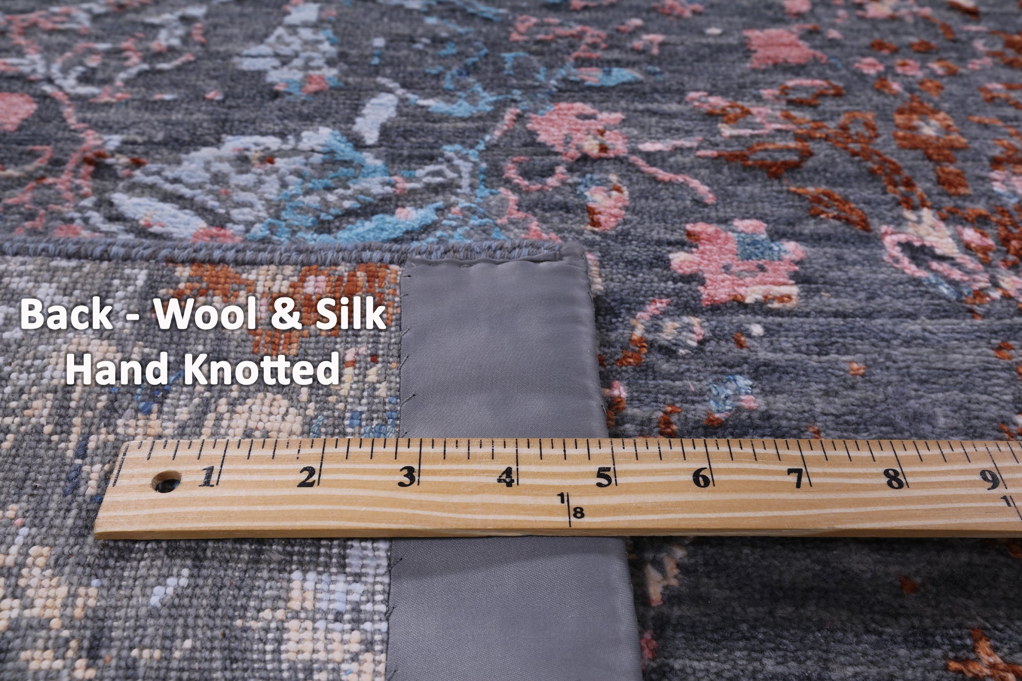 Contemporary Hand Knotted Wool & Silk Rug - 8' 0" X 10' 2" - Golden Nile