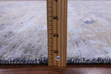Abstract Contemporary Hand Knotted Wool & Silk Rug - 8' 0" X 9' 11" - Golden Nile