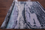 Abstract Modern Hand Knotted Wool & Silk Rug - 9' 0" X 11' 10" - Golden Nile