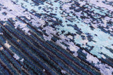 Abstract Modern Hand Knotted Wool & Silk Rug - 9' 0" X 11' 10" - Golden Nile