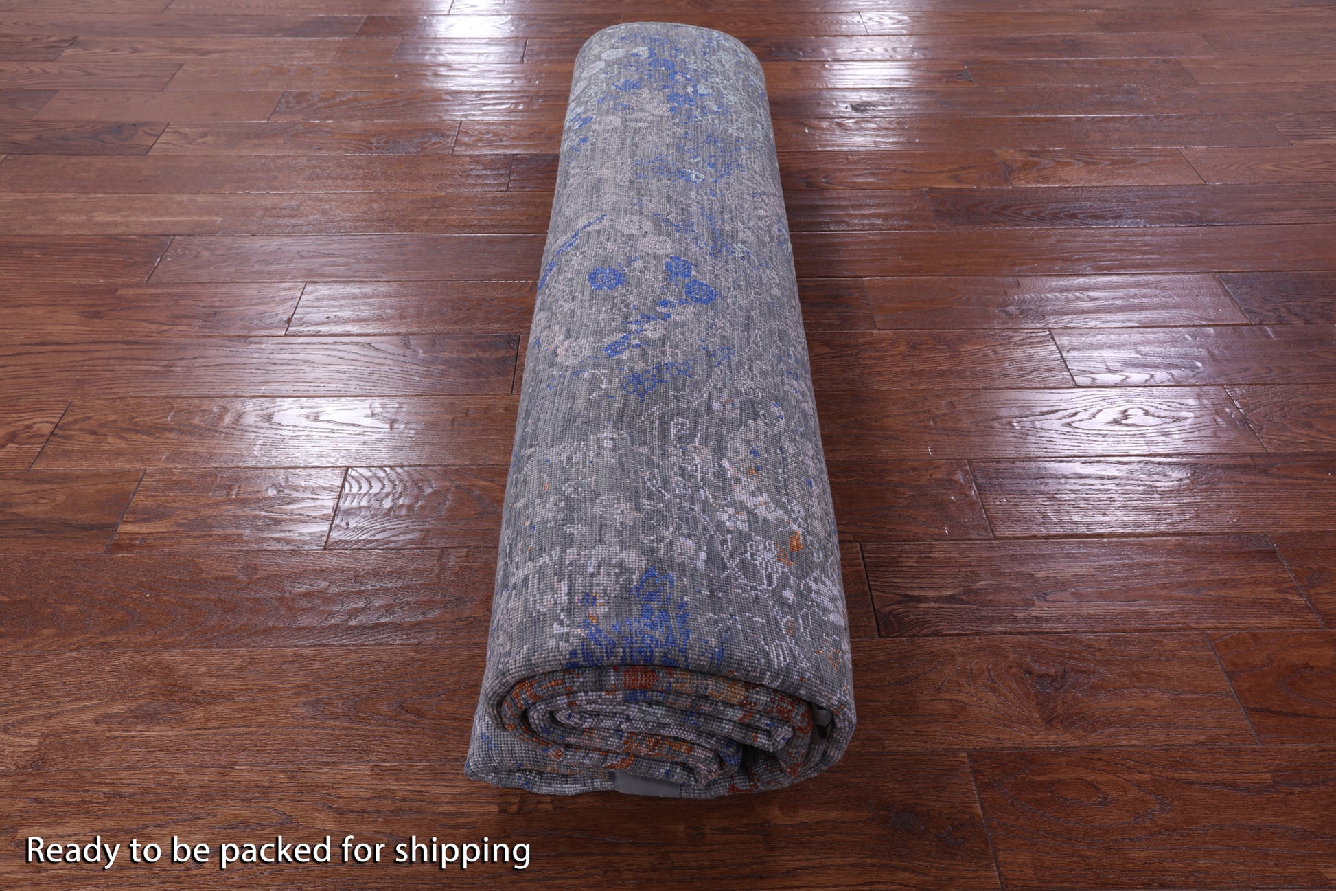 Modern Hand Knotted Wool & Silk Rug - 7' 11" X 10' 3" - Golden Nile