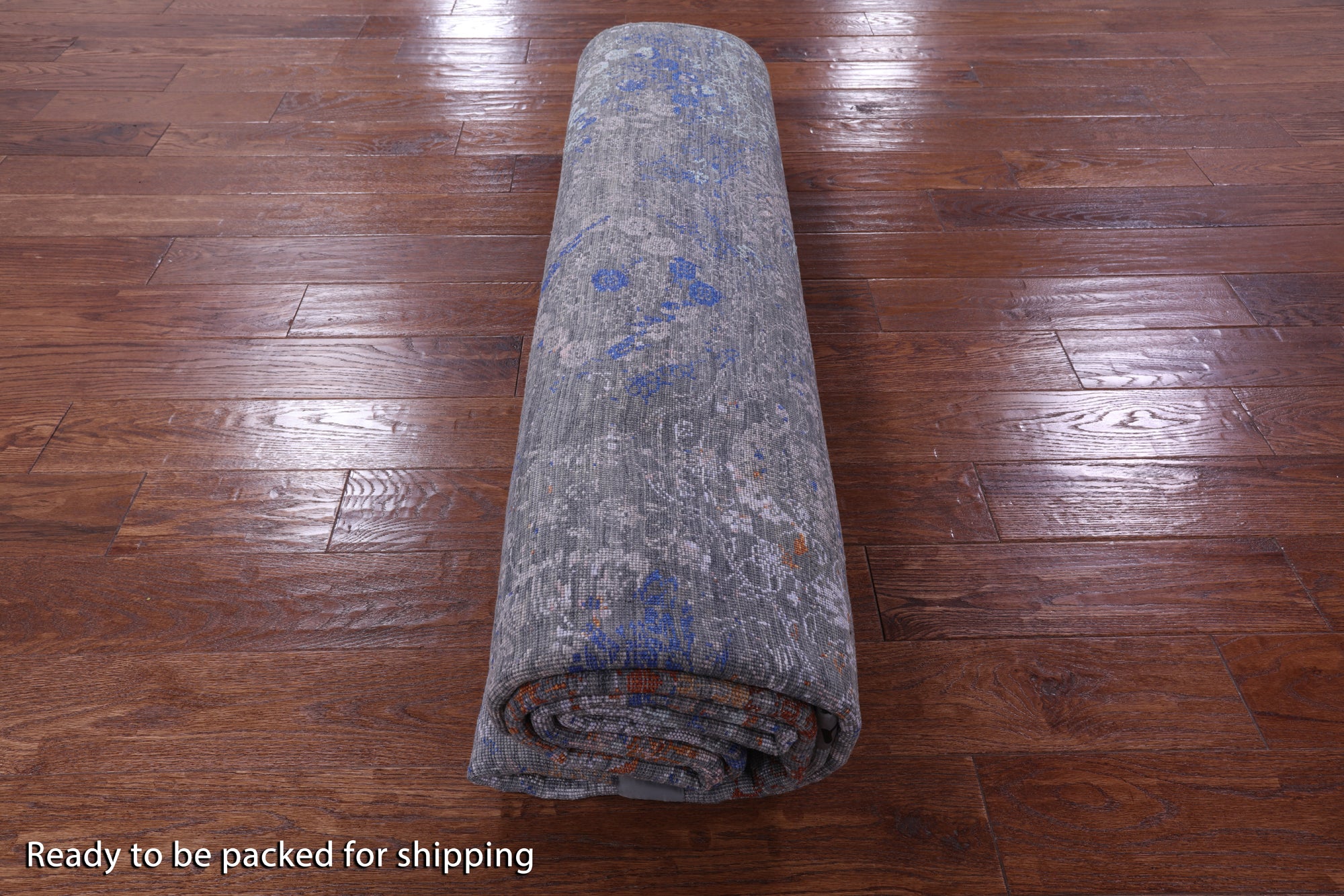 Modern Hand Knotted Wool & Silk Rug - 7' 11" X 10' 3" - Golden Nile