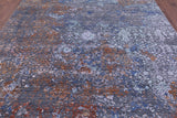 Modern Hand Knotted Wool & Silk Rug - 7' 11" X 10' 3" - Golden Nile
