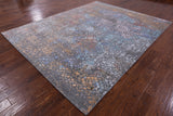 Modern Handmade Wool & Silk Rug - 8' 0" X 10' 4" - Golden Nile