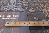 Modern Handmade Wool & Silk Rug - 8' 0" X 10' 4" - Golden Nile