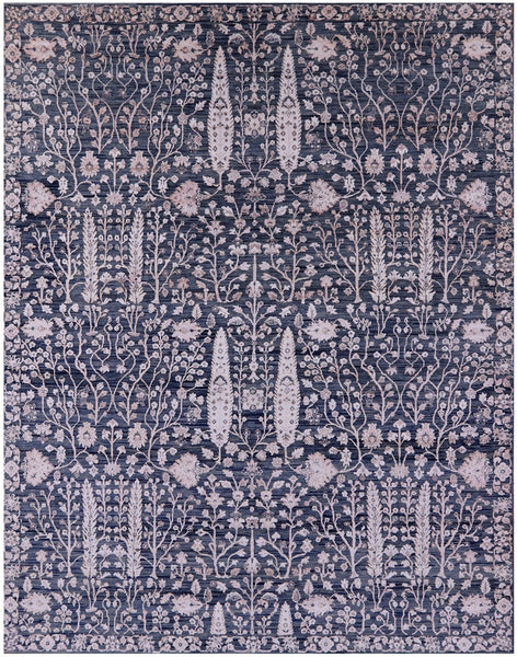 Persian Ziegler Handmade Wool & Silk Rug - 8' 2" X 10' 5" - Golden Nile