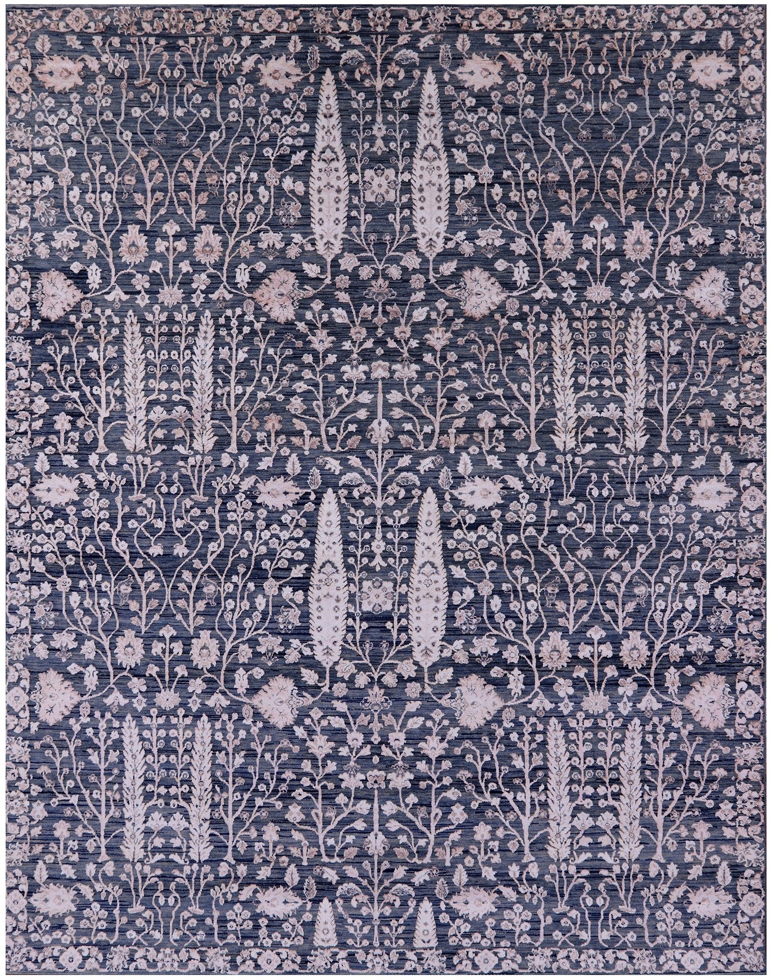 Persian Ziegler Handmade Wool & Silk Rug - 8' 2" X 10' 5" - Golden Nile