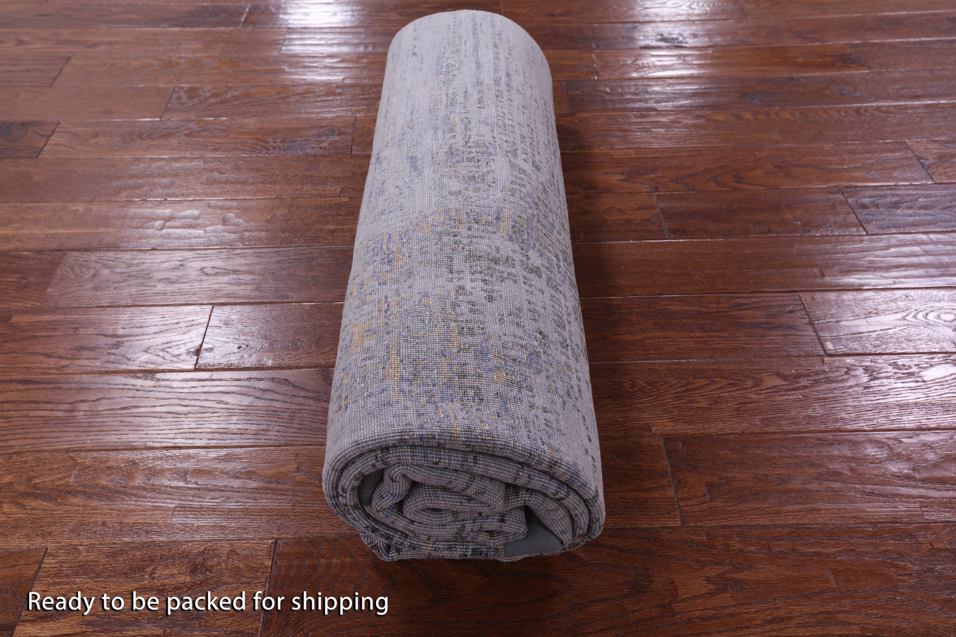 Contemporary Hand Knotted Wool & Silk Rug - 6' 1" X 8' 11" - Golden Nile
