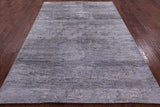 Contemporary Hand Knotted Wool & Silk Rug - 6' 1" X 8' 11" - Golden Nile