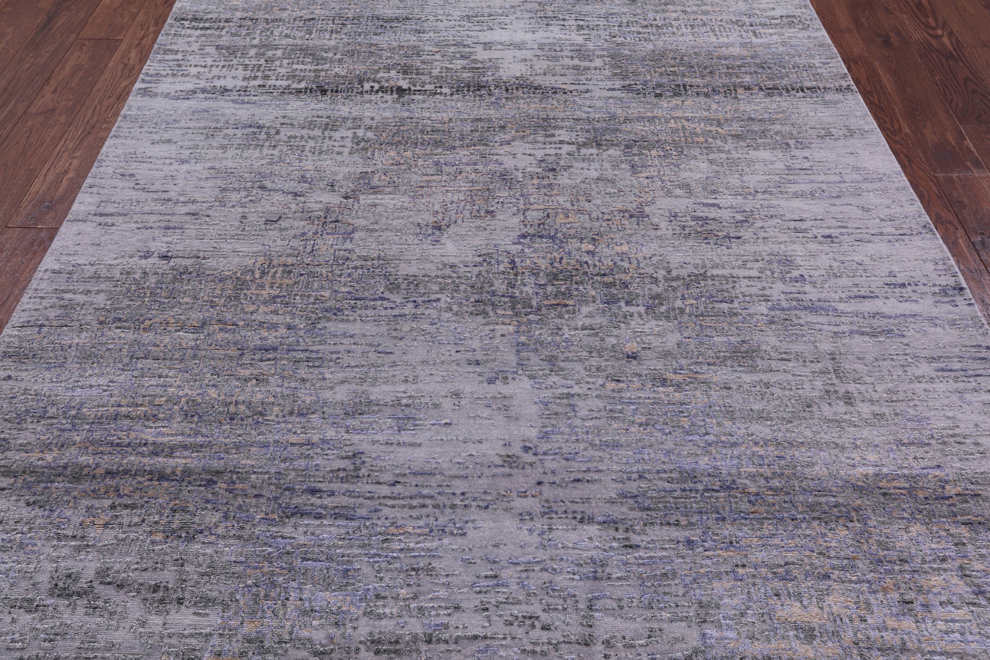 Contemporary Hand Knotted Wool & Silk Rug - 6' 1" X 8' 11" - Golden Nile