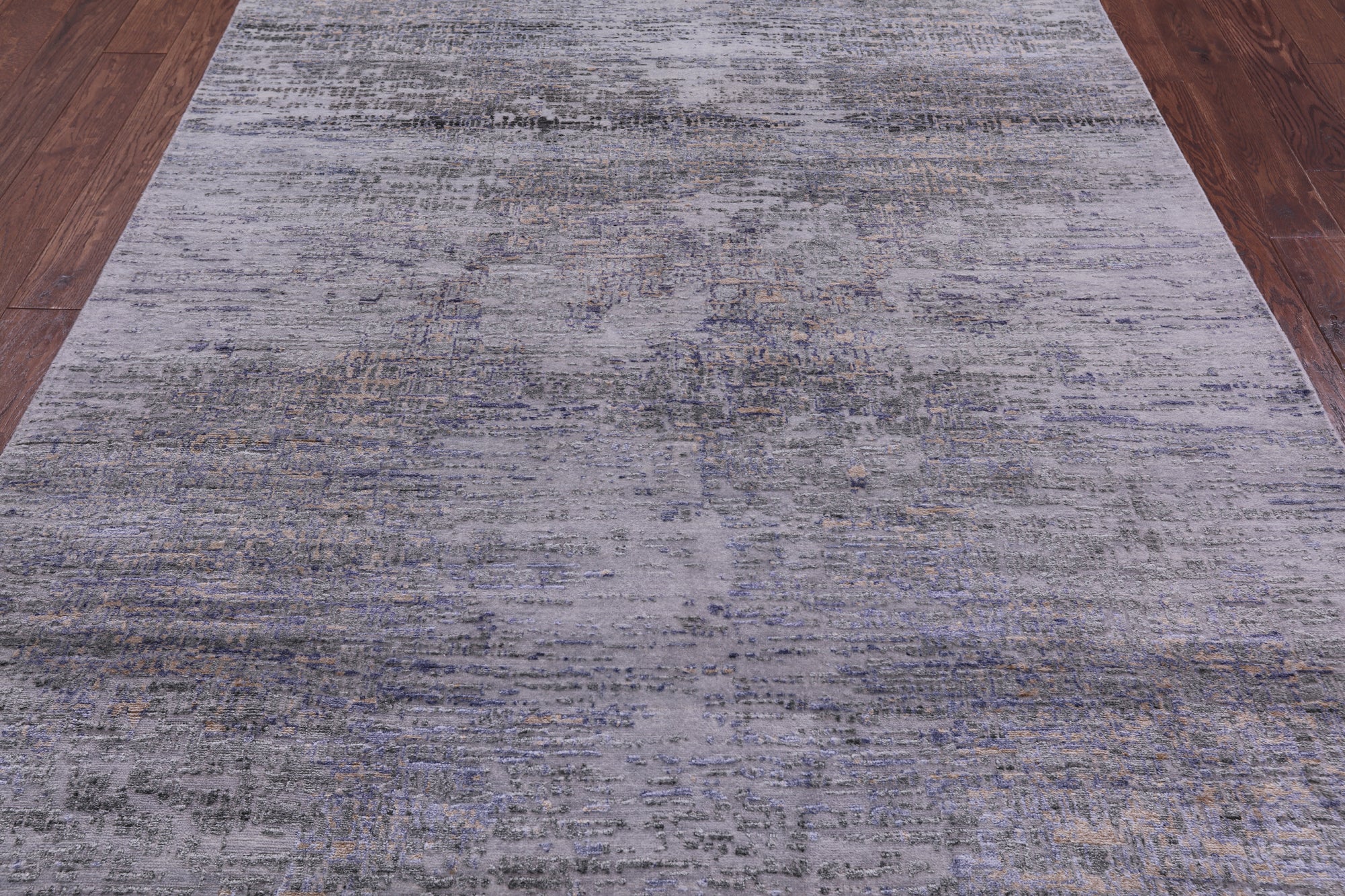 Contemporary Hand Knotted Wool & Silk Rug - 6' 1" X 8' 11" - Golden Nile