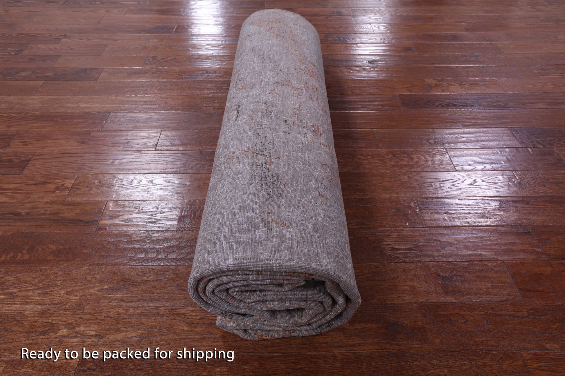 Modern Handmade Wool & Silk Rug - 9' 0" X 12' 7" - Golden Nile