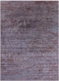 Modern Handmade Wool & Silk Rug - 9' 0" X 12' 7" - Golden Nile