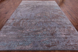 Modern Handmade Wool & Silk Rug - 9' 0" X 12' 7" - Golden Nile