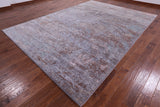 Modern Handmade Wool & Silk Rug - 9' 0" X 12' 7" - Golden Nile