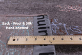Modern Handmade Wool & Silk Rug - 9' 0" X 12' 7" - Golden Nile