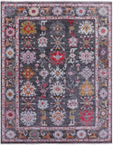 Grey Turkish Oushak Hand Knotted Wool Rug - 9' 1" X 11' 10" - Golden Nile