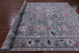 Grey Turkish Oushak Hand Knotted Wool Rug - 9' 3" X 11' 11" - Golden Nile