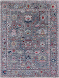 Grey Turkish Oushak Hand Knotted Wool Rug - 9' 3" X 11' 11" - Golden Nile