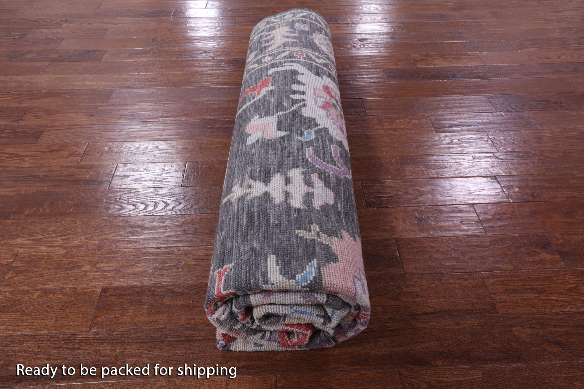 Grey Turkish Oushak Hand Knotted Wool Rug - 9' 2" X 12' 0" - Golden Nile