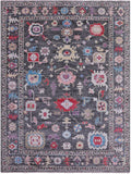 Grey Turkish Oushak Hand Knotted Wool Rug - 9' 2" X 12' 0" - Golden Nile