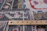 Grey Turkish Oushak Hand Knotted Wool Rug - 9' 2" X 12' 0" - Golden Nile