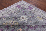 Grey Turkish Oushak Hand Knotted Wool Rug - 9' 2" X 11' 11" - Golden Nile