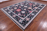 Grey Turkish Oushak Handmade Wool Rug - 9' 2" X 11' 11" - Golden Nile