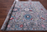 Grey Turkish Oushak Hand Knotted Wool Rug - 9' 3" X 11' 8" - Golden Nile
