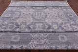 Ivory Geometric Persian Mamluk Handmade Wool Rug - 9' 1" X 11' 11" - Golden Nile
