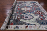 Grey Turkish Oushak Hand Knotted Wool Rug - 9' 5" X 11' 8" - Golden Nile